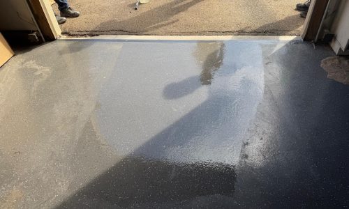 Smooth Coating Near Roll-Up Door