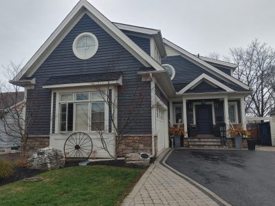 front of house after exterior painting