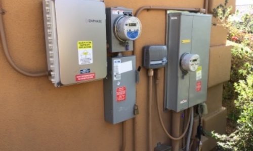 Outdoor Electric Meter Before