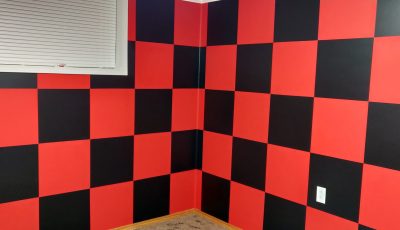 checkerboard pattern painting