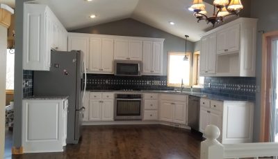kitchen after paint job