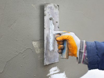 Damaged stucco