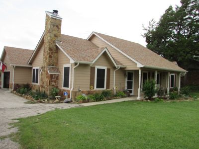 Residential Exterior Painting with Chimney