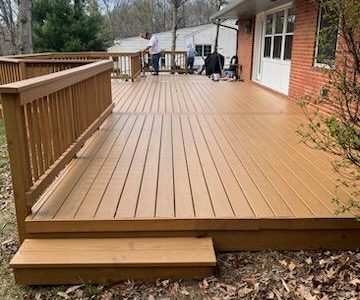Finished Deck Staining