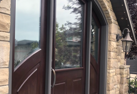 Medicine Hat, AB Commercial Office Exterior Door Paint/Stain Job