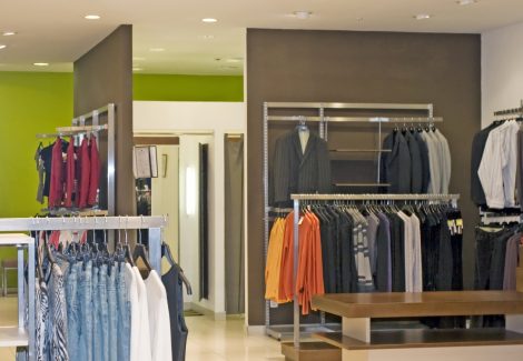 Interior Commercial Retail Space Painted