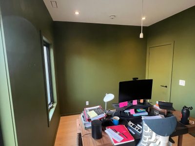 residential home office painting green