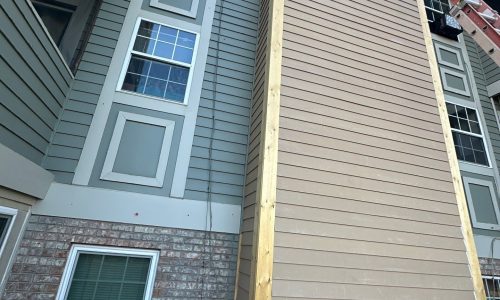 During - Multi-Unit Residential Building Exterior Painting & Staining Project