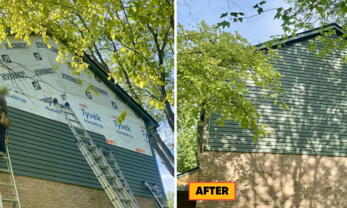 Exterior Siding Replacement & House Painting Project (Before & After)