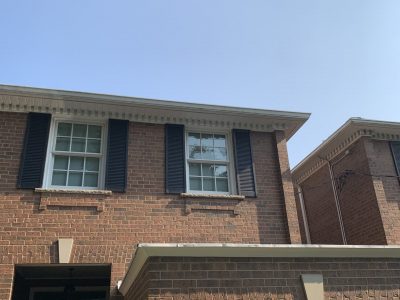 exterior trim painting of windows home