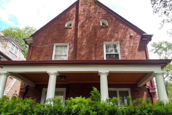 brick exterior after renovation
