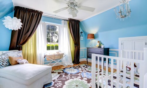 Baby Blue Nursery Painting