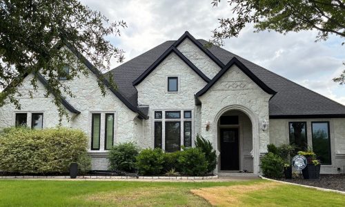painted masonry home exterior