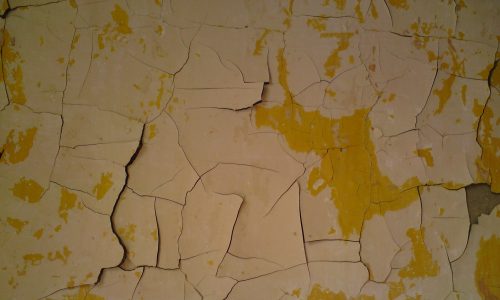 cracked paint on wall