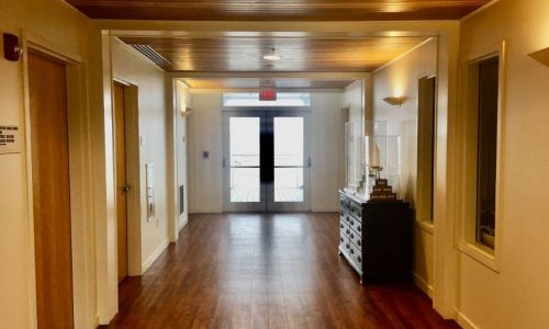 Interior hallways, classrooms and science labs