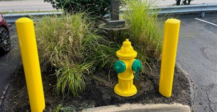 Dumpster Corals and Parking Posts Repaint ...