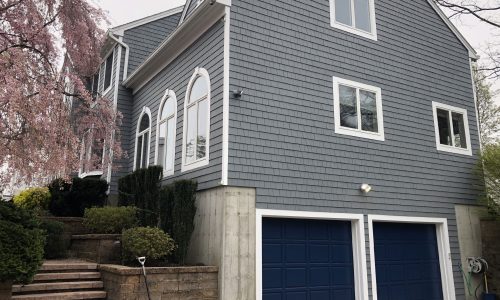 Blue Cedar Siding Painting