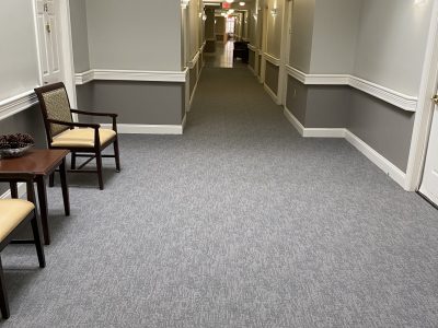Renovated Area with Gray Paint