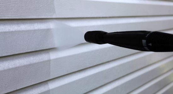 power washing home