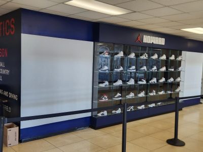 shoe display wall
