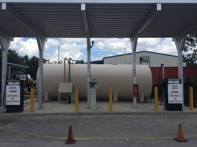 Commercial Painting Project - Fuel Tank