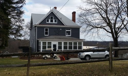 Two-Story Exterior with contrasting porch