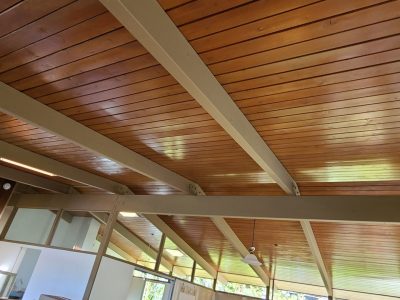 Bel Air California home after ceiling was stained.