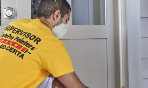 cleaning a home after painting