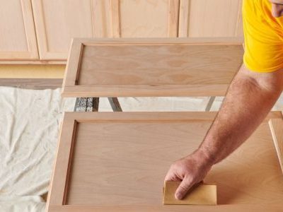 cabinet door sanding