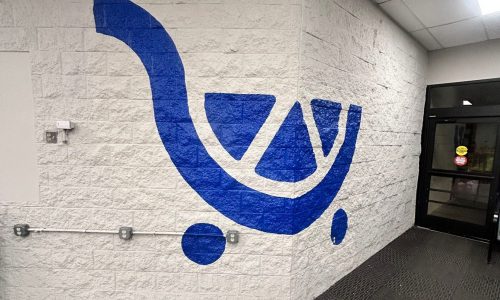 Stencil Repaint - Kroger Grocery in St. Clairsville, OH