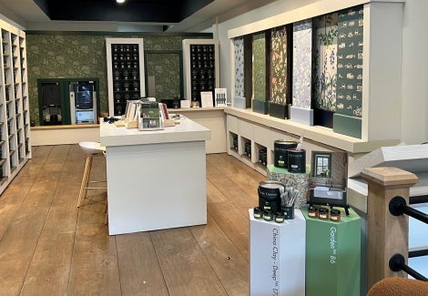 Showroom Painting & Wallpaper Installation