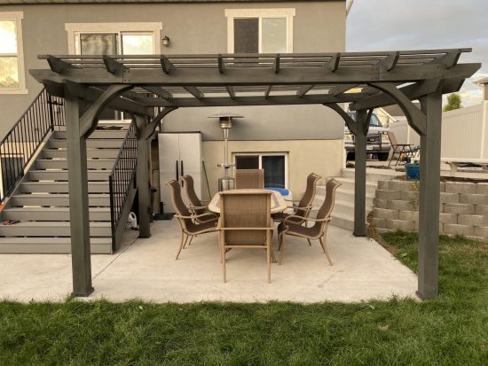 pergola staining by certapro of lakewood