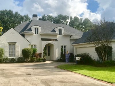 exterior brick painted by certapro of lafayette