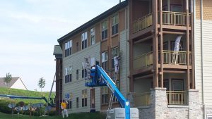 lodge resort painting project