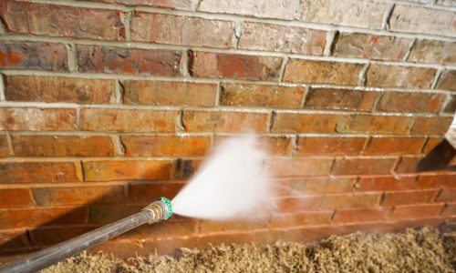 brick power wash
