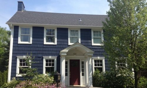 Dark Exterior White Trim