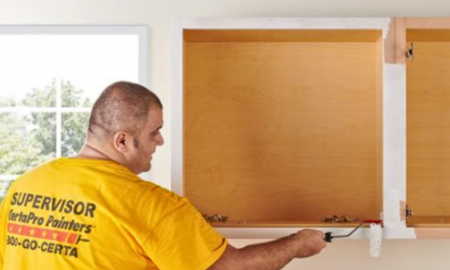 painting the cabinet frame