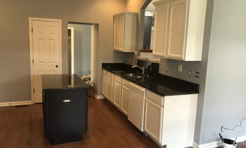 White Painted Kitchen Cabinets