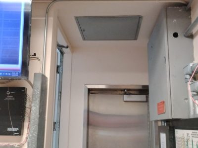 IT closet space after repaint