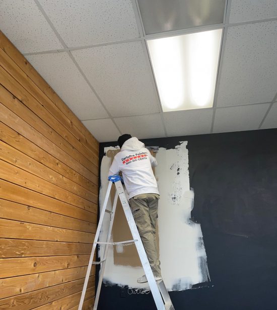 Office Wall Being Repainted