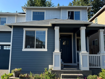 Blue Exterior Painting in Olympia, WA
