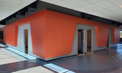 Neon Red Walkway
