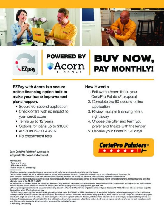 financing options painting contractors myrtle beach