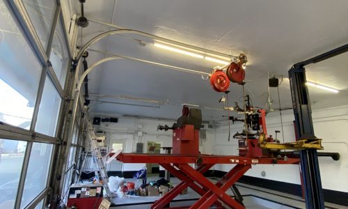 Auto Service Station Commercial Painting Project in Peabody, MA