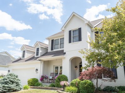 white painted brick house westfield indiana