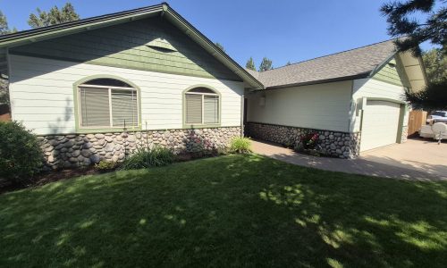 White Hardie Board Exterior Painting