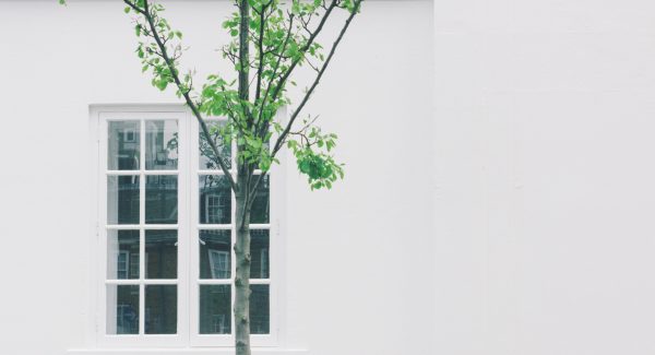 white exterior wall