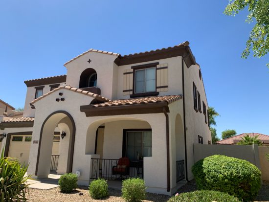 Home exterior after