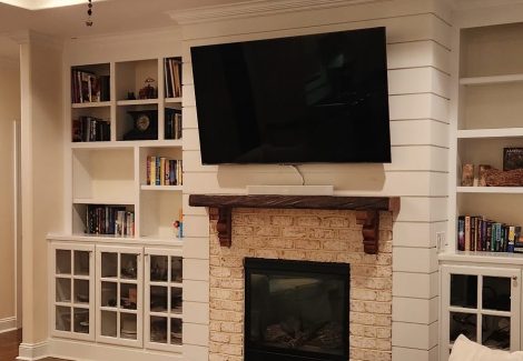 Living Room Cabinet Painting Project