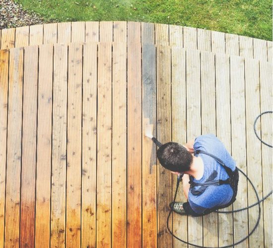 Pressure Washing Deck